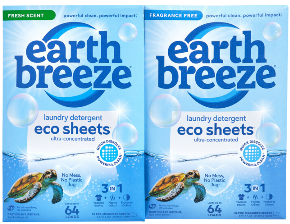 you can finally get those detergent sheets at Walmart Earth Breeze